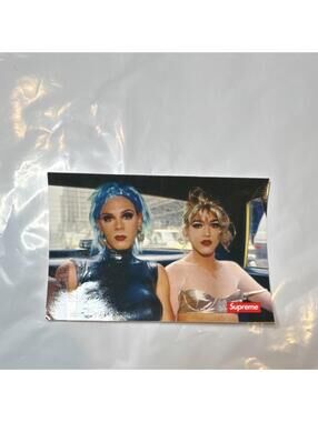 Supreme Nan Goldin Art Photography Vinyl Sticker Multicolor Rectangular